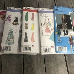 Simplicity Patterns Lot Of 5 Uncut